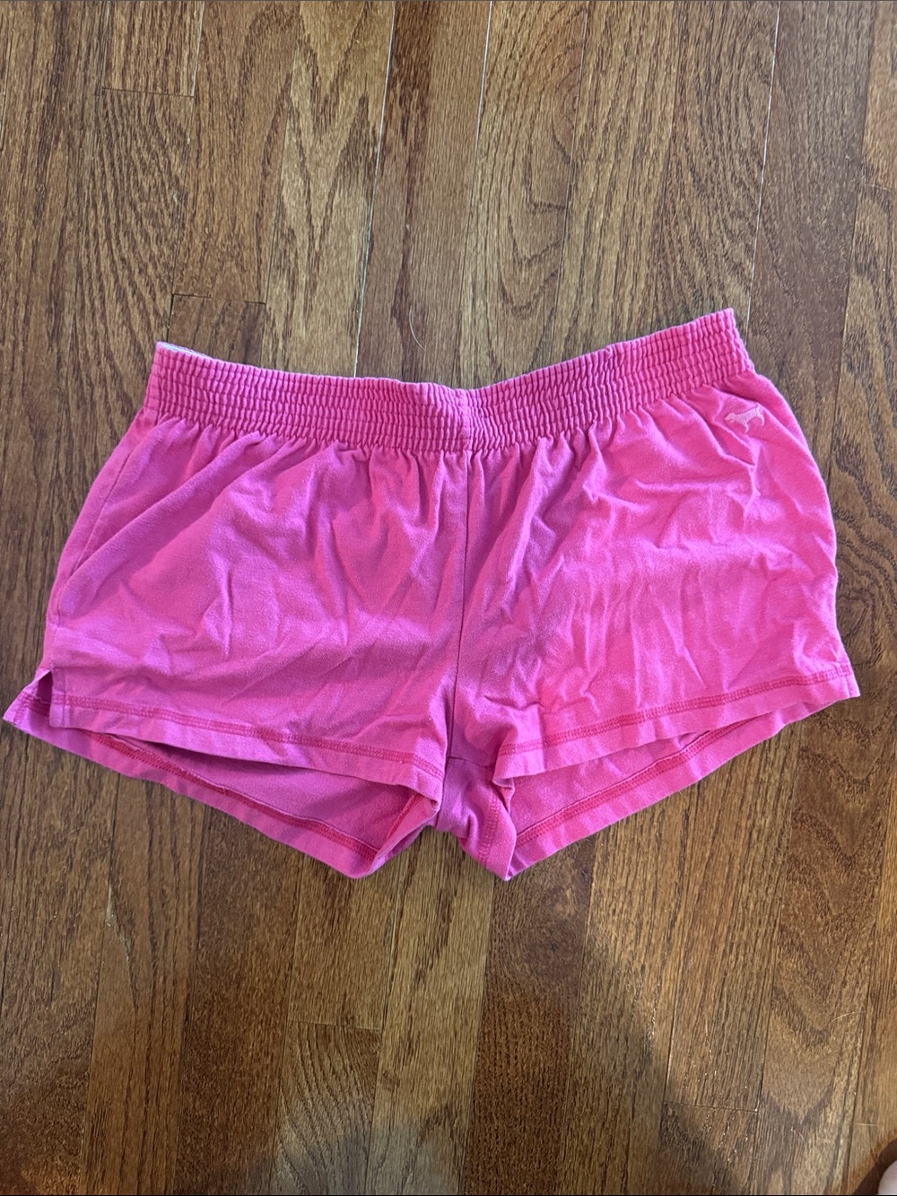 Pink by Victorias Secret Women’s Hot Pink Elastic Waist Mini Short size XS